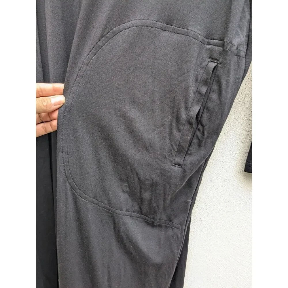 Athleta Modal Robe Black XXS Long Cardigan Sleep Pajama Womens Retail $129 - Picture 4 of 9